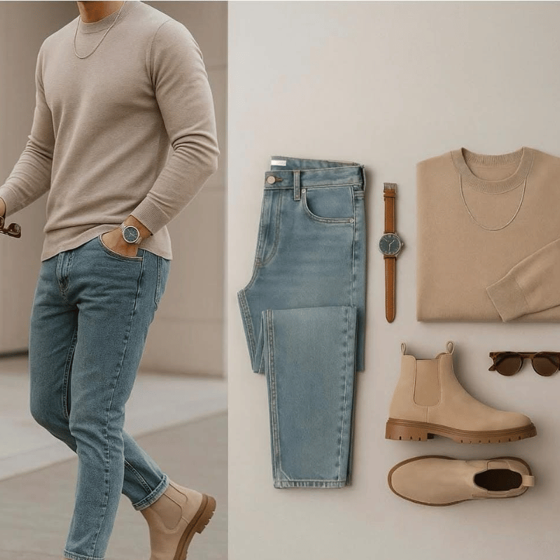 طقم ڤيستا الرجالي – أناقة يومية ستايل عصري