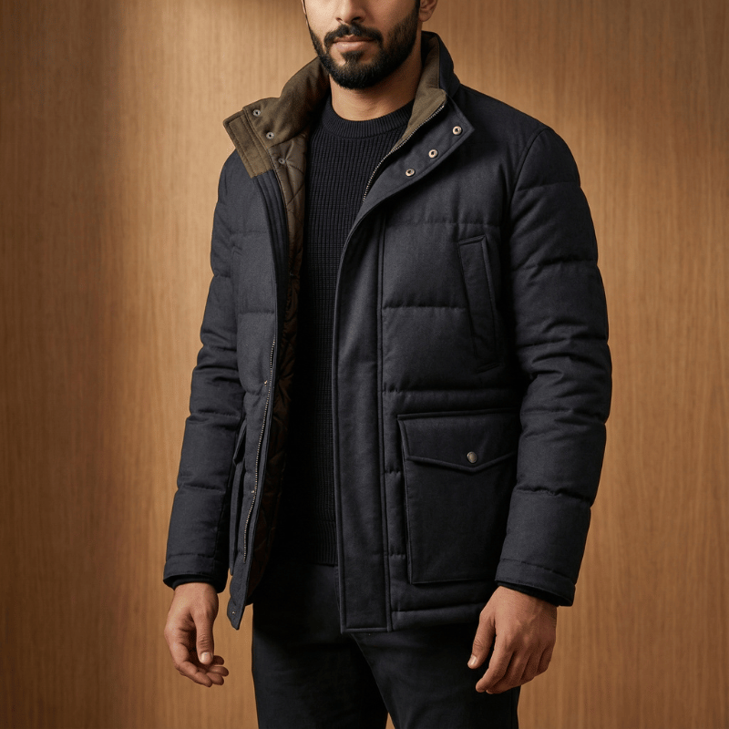 جاكيت الدفء العملي الرجالي – تصميم أنيق بثلاثة ألوان