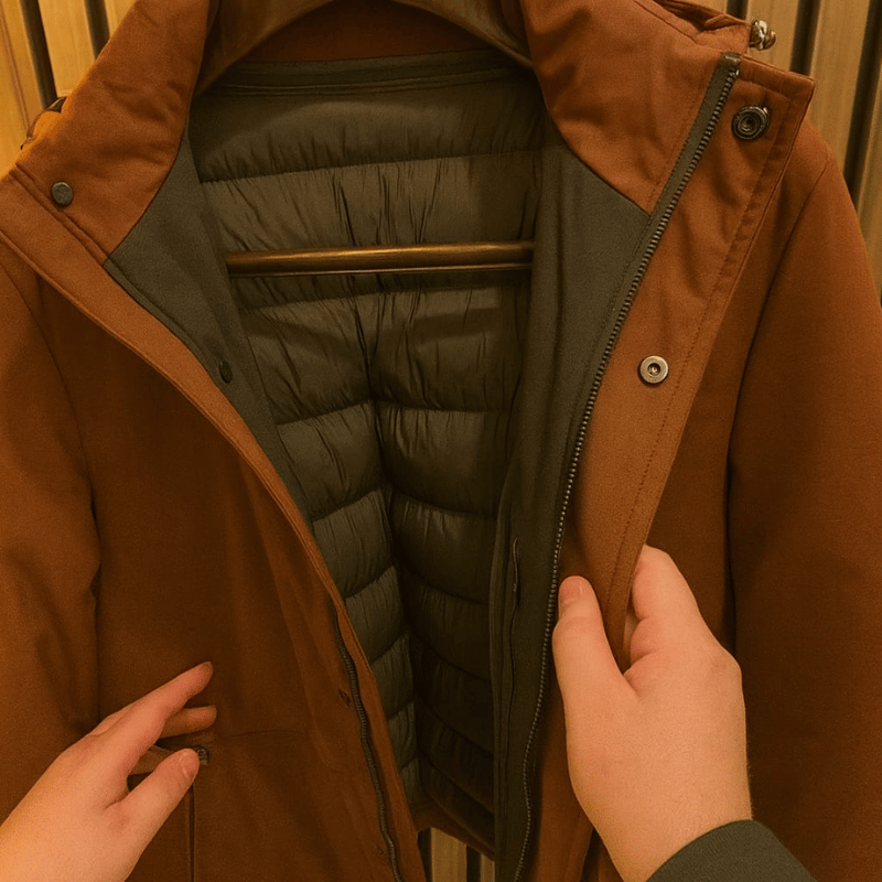 جاكيت الدفء العملي الرجالي – تصميم أنيق بثلاثة ألوان