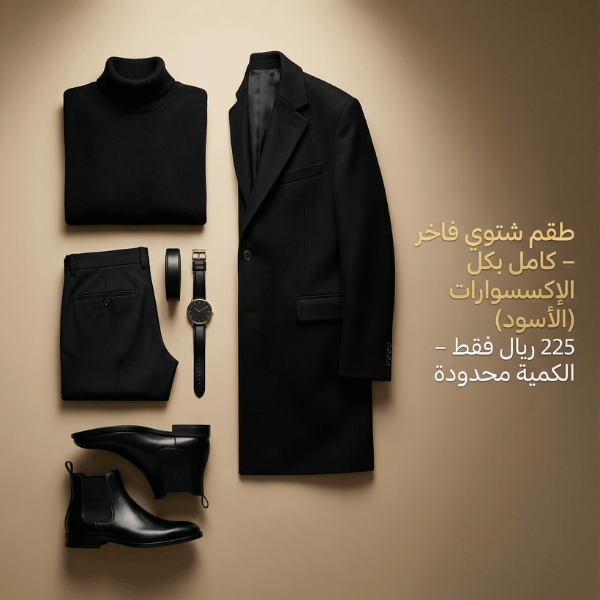 طقم شتوي فاخر – كامل بكل الإكسسوارات