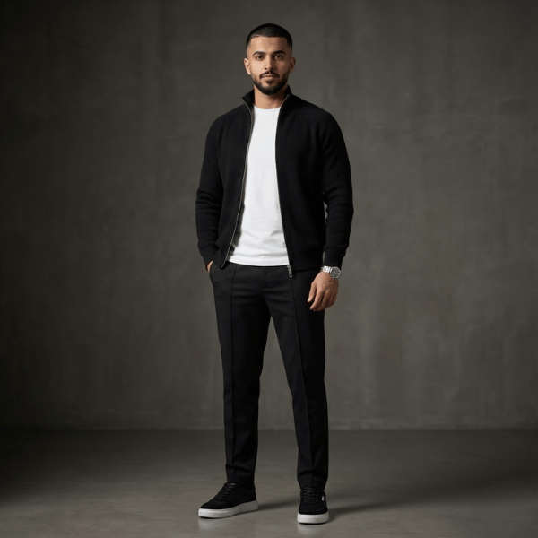 طقم رجالي متكامل أنيق – إطلالة كاملة جاهزة للطلعات والدوام