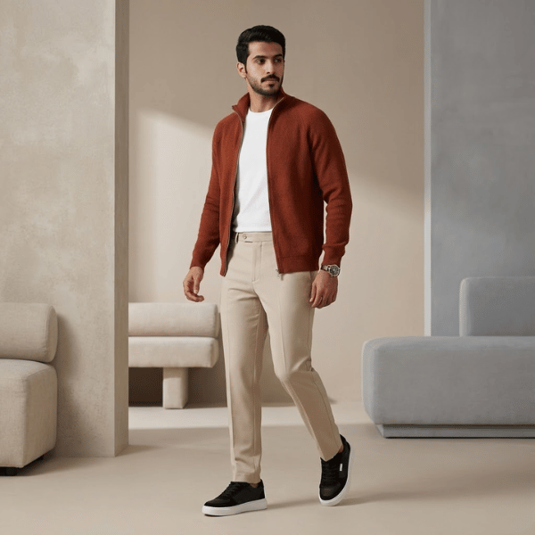 طقم رجالي متكامل أنيق – إطلالة كاملة جاهزة للطلعات والدوام