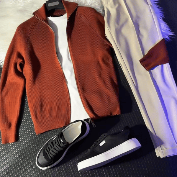 طقم رجالي متكامل أنيق – إطلالة كاملة جاهزة للطلعات والدوام