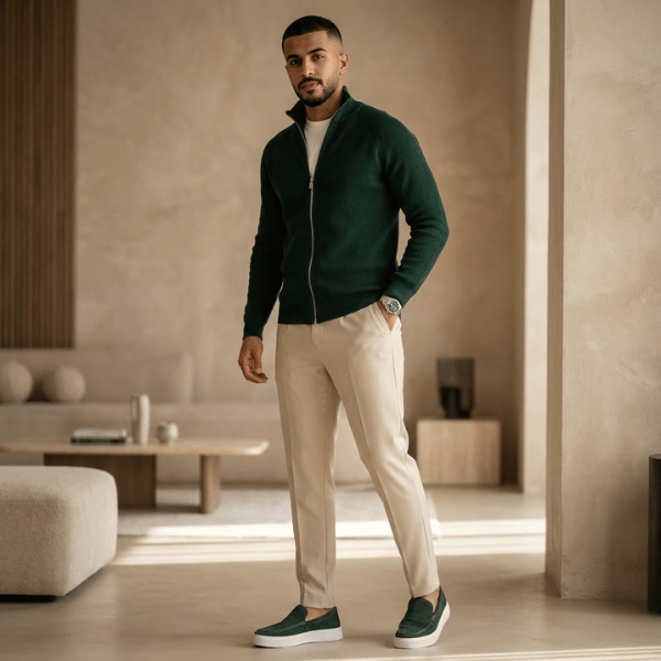 طقم رجالي متكامل أنيق – إطلالة كاملة جاهزة للطلعات والدوام