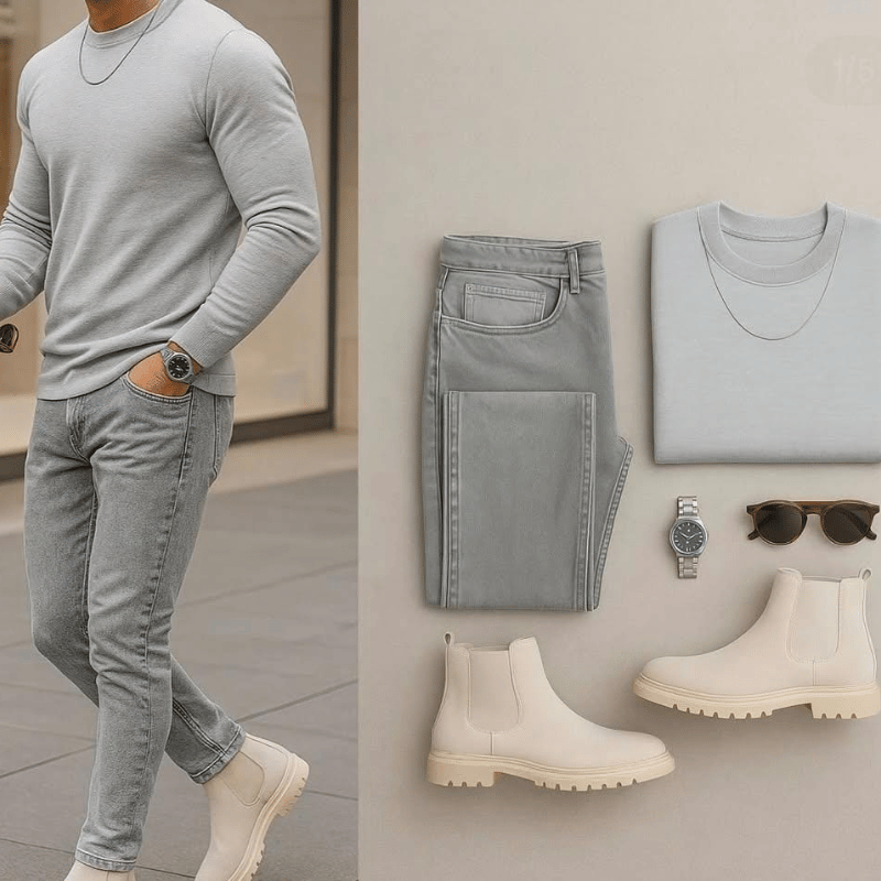 طقم ڤيستا الرجالي – أناقة يومية ستايل عصري