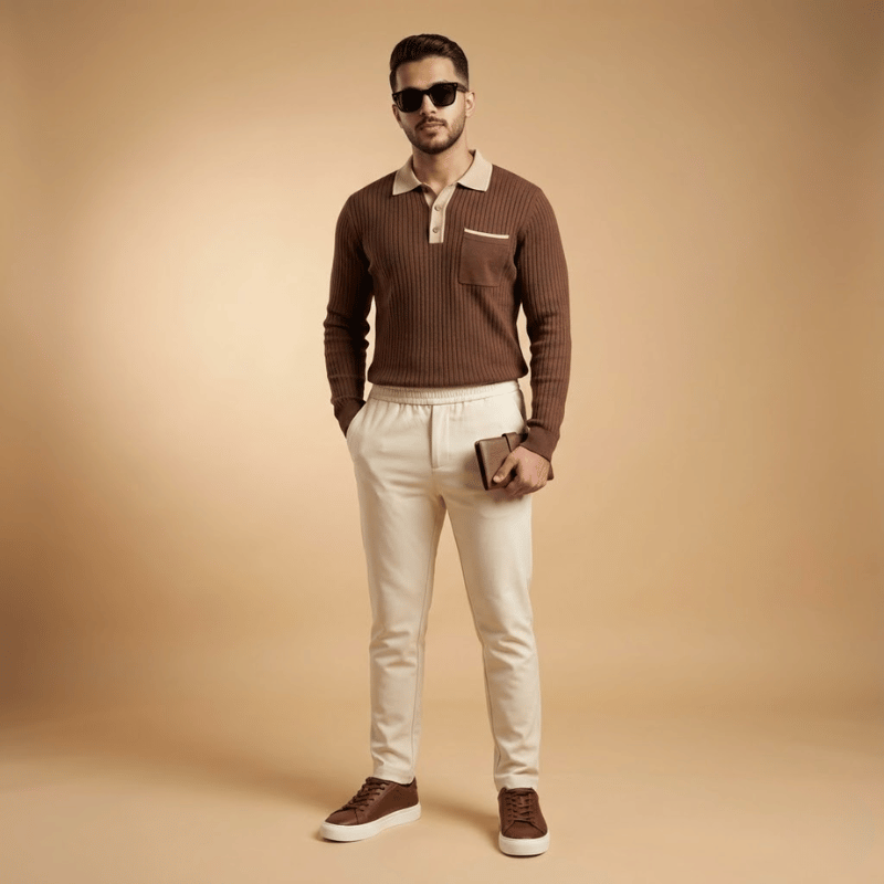 طقم النخبة الرجالي – 5 قطع بإطلالة فاخرة متكاملة